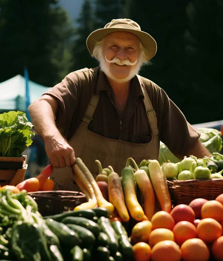 We grow fresh, organic produce using clean methods that protect nature, healthy food.